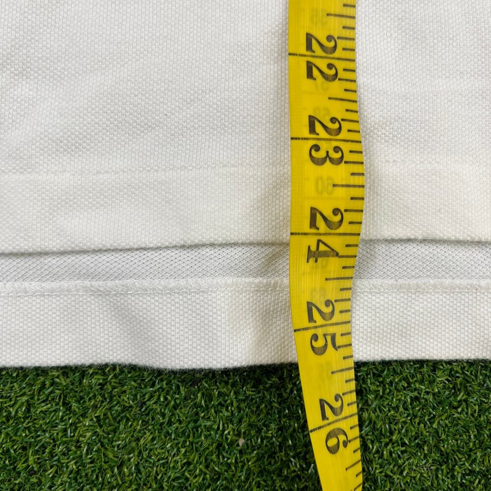 Vintage Polo Ralph Lauren White Big Pony The Skinny Polo Shirt Sz XL - Picture 6 of 7